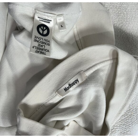 Madhappy Alumni Inside Out Heritage Crewneck in White - Picture 6 of 6